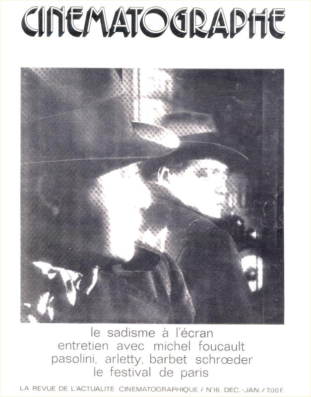 CINEMATOGRAPHE magazine side cover Issue 16 December 1975