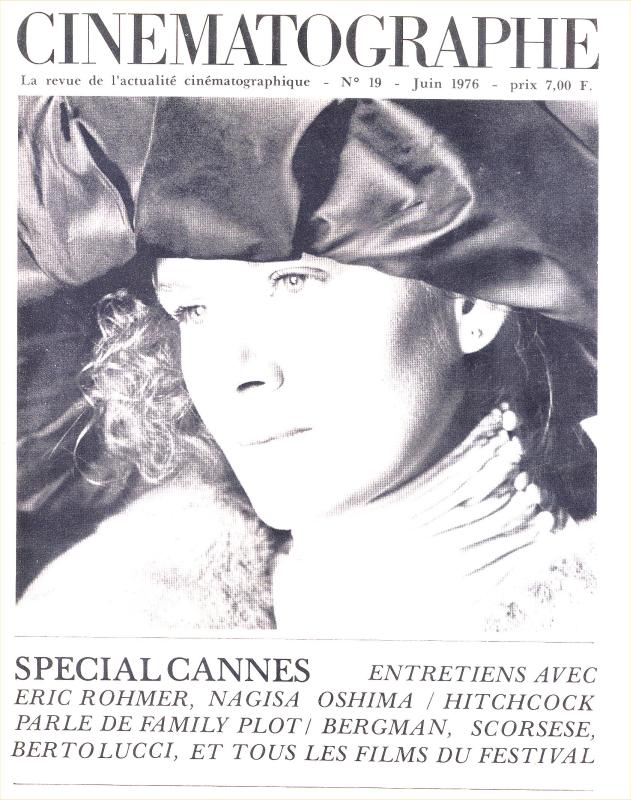 CINEMATOGRAPHE magazine side cover Issue 19 June 1976