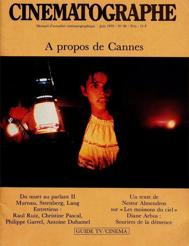 CINEMATOGRAPHE magazine side cover Issue 48 June 1979