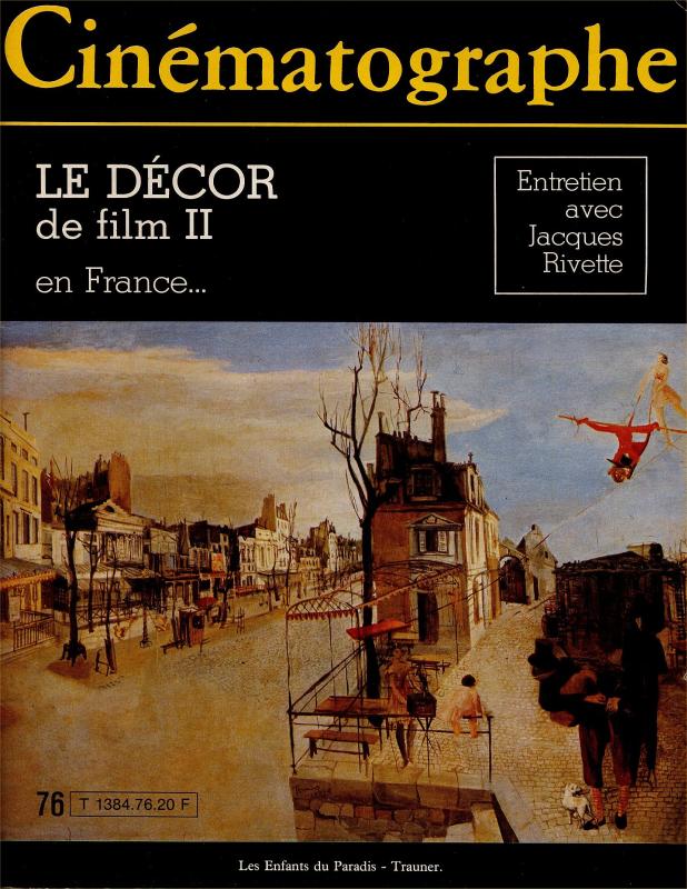 CINEMATOGRAPHE magazine side cover Issue 76 March 1982