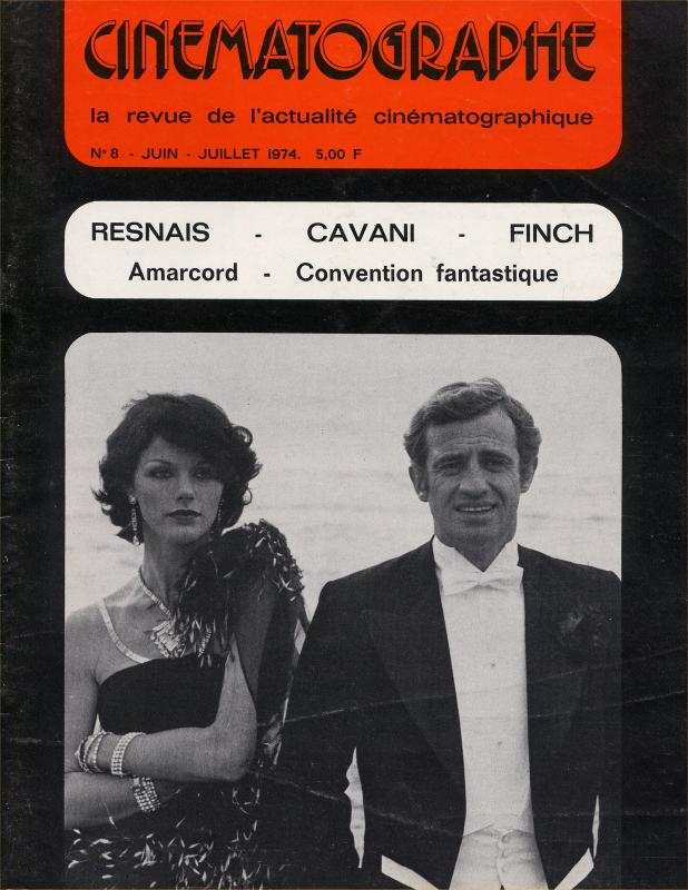 CINEMATOGRAPHE magazine side cover Issue 8 June 1974