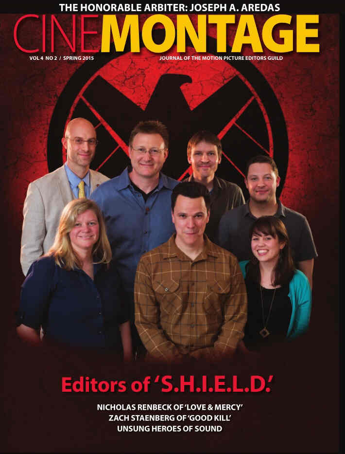 CINE MONTAGE magazine side cover  Vol 4 No 2 Spring 2015