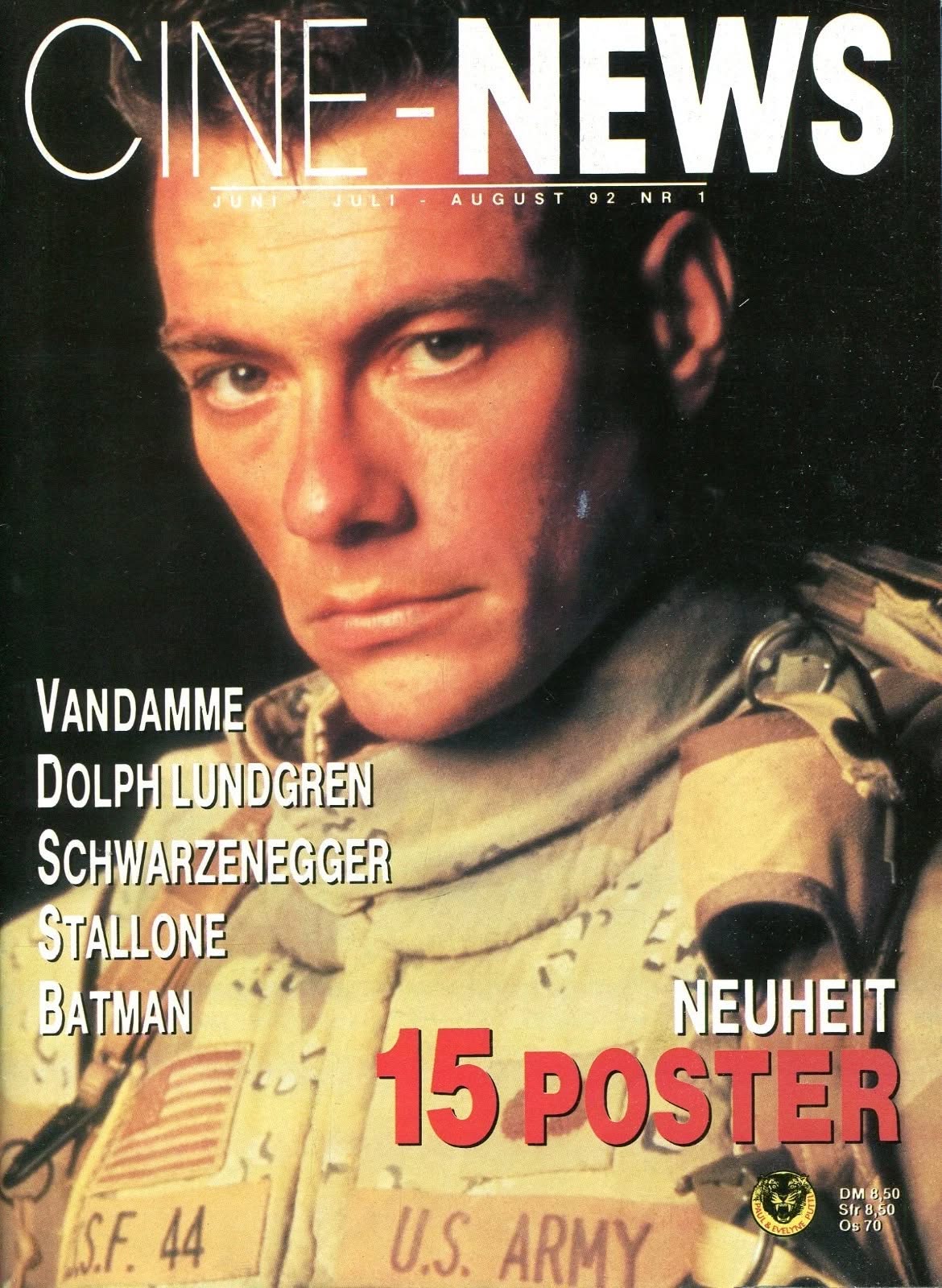 CINE-NEWS (DE) magazine side cover Issue 1  June/August 1992