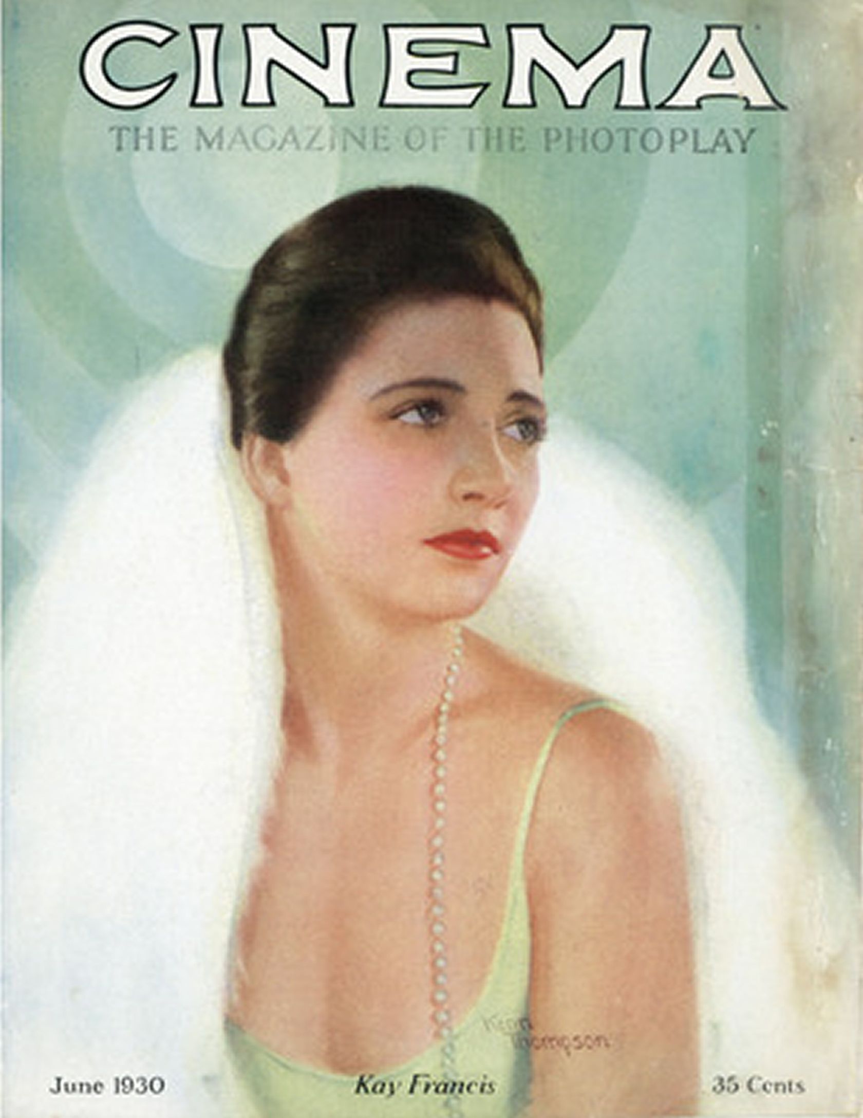 CINEMA 1930 magazine side cover  June 1930