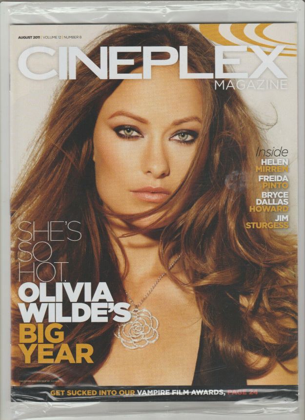 CINEPLEX magazine cover  Vol 12 # 8 August 2011