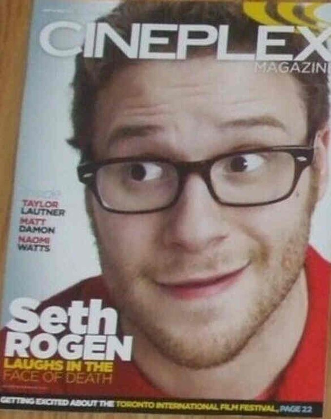 CINEPLEX magazine cover  Vol 12 # 9 September 2011