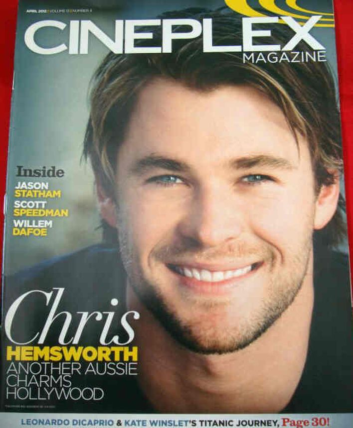 CINEPLEX magazine cover  Vol 13 # 4 April 2012