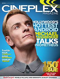 CINEPLEX magazine cover  Vol 13 # 6 June 2012