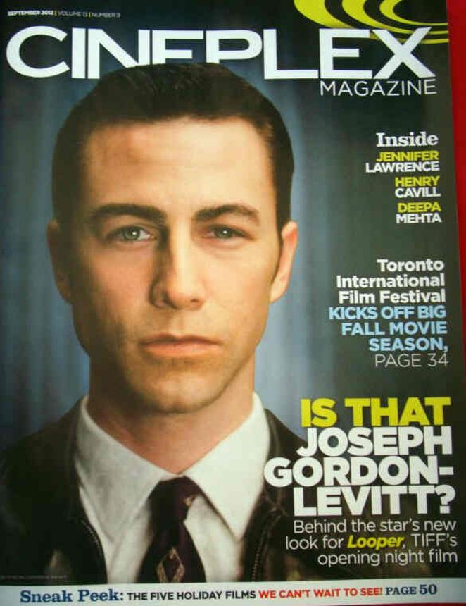 CINEPLEX magazine cover  Vol 13 # 9 September 2012