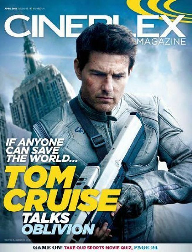 CINEPLEX magazine cover  Vol 14 # 4 April 2013