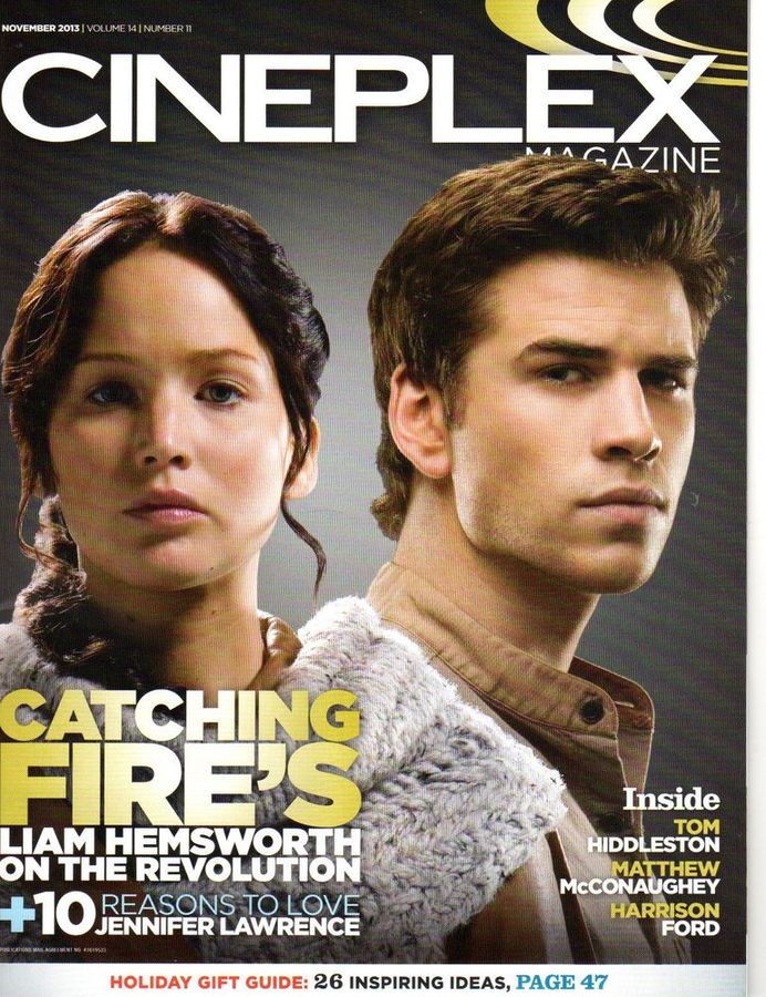 CINEPLEX magazine cover  Vol 14 # 11 November 2013