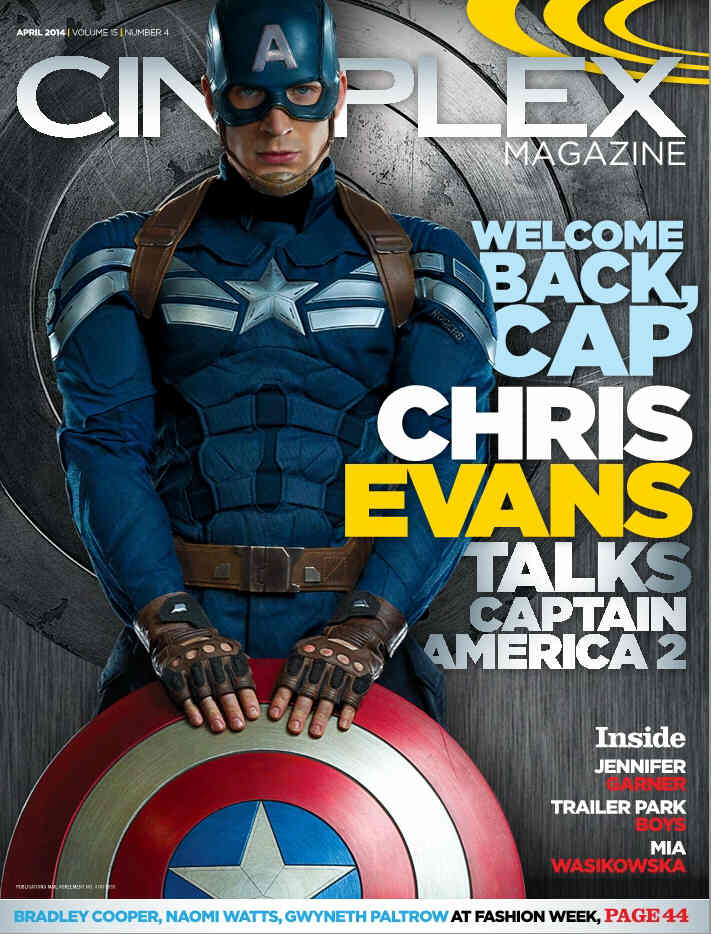 CINEPLEX magazine cover  Vol 15 # 4 April 2014