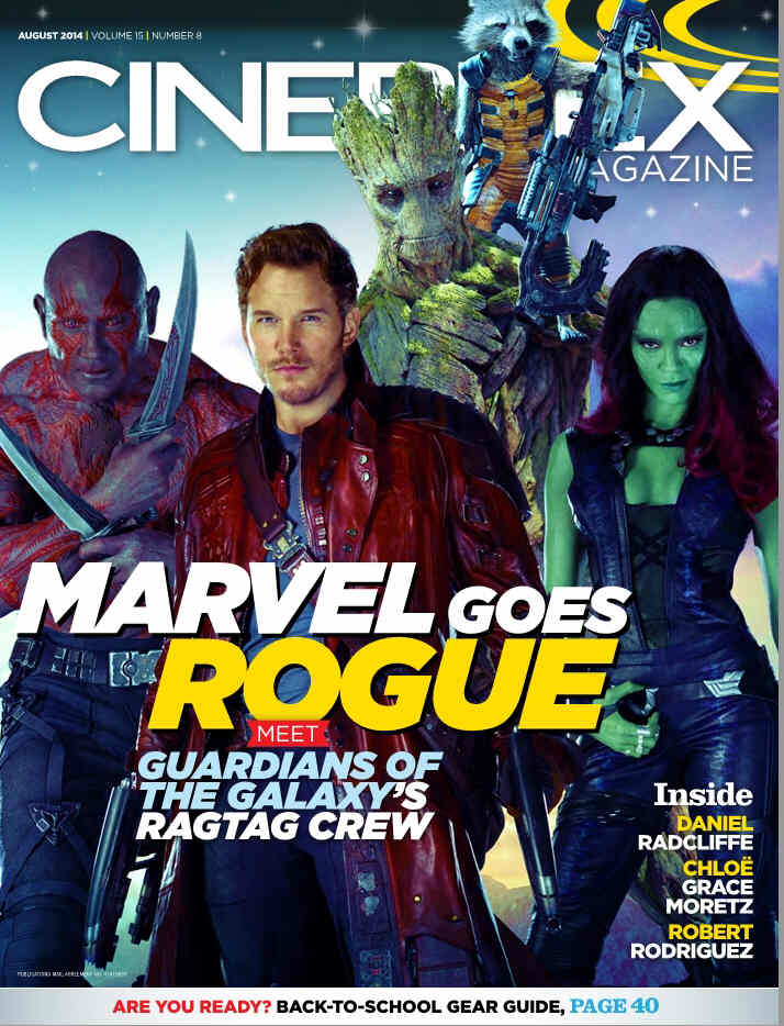 CINEPLEX magazine cover  Vol 15 # 8 August 2014