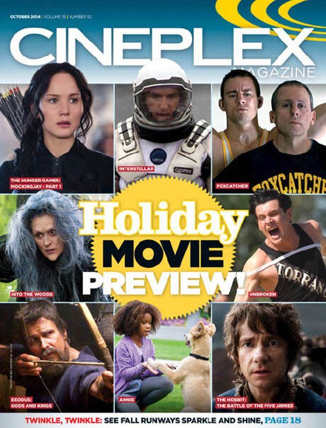 CINEPLEX magazine cover  Vol 15 # 10 October 2014
