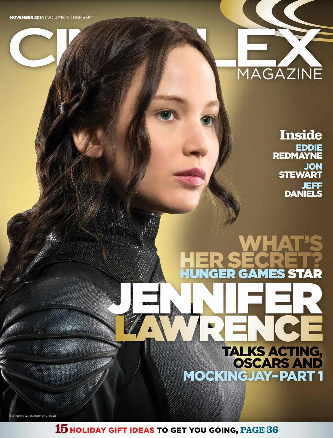 CINEPLEX magazine cover  Vol 15 # 11 November 2014