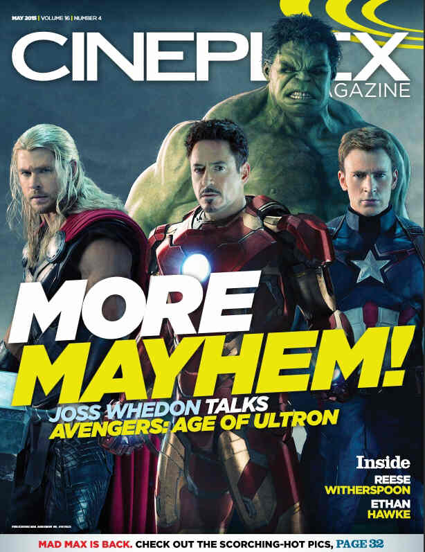 CINEPLEX magazine cover May 2015