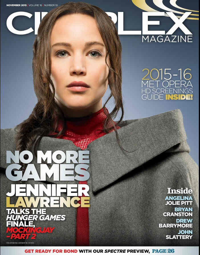 CINEPLEX magazine cover November 2015