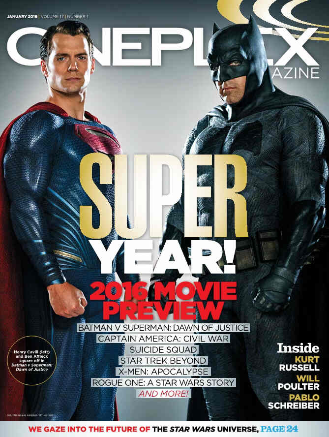 CINEPLEX magazine cover January 2016