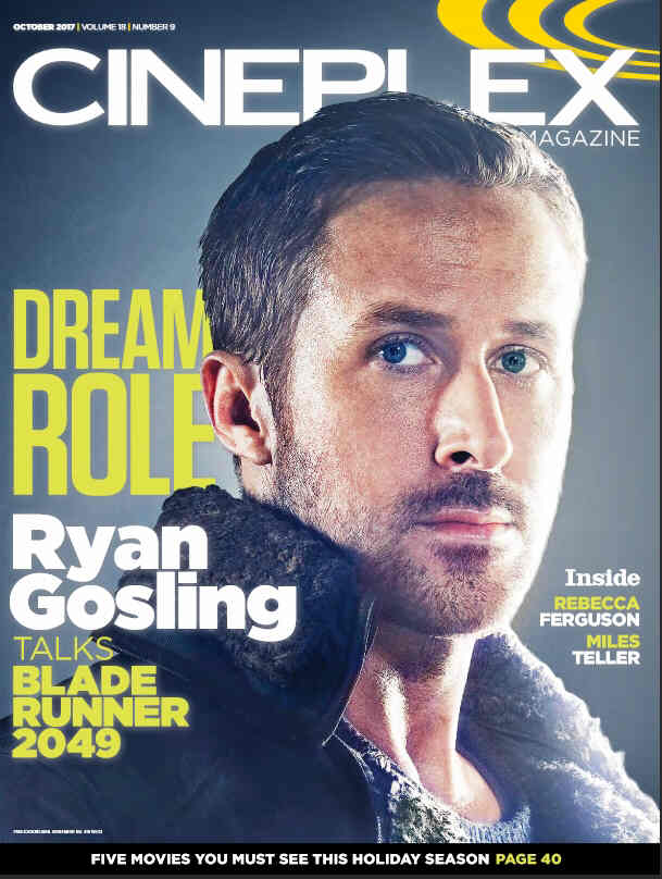 CINEPLEX magazine cover  October 2017