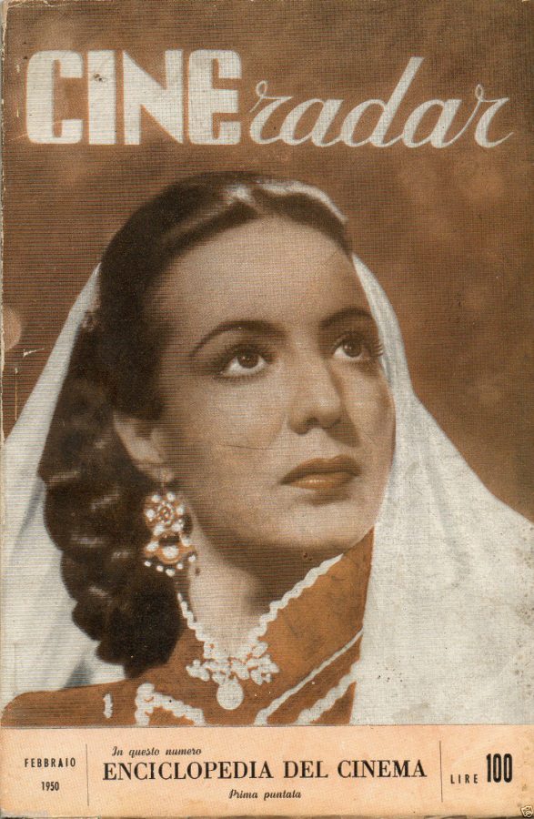 CINE RADAR magazine cover February 1950