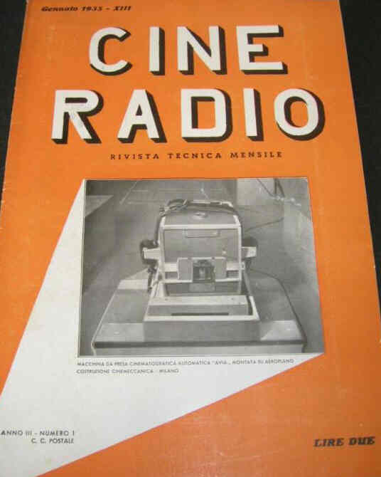 CINE RADIO magazine side cover January 1935