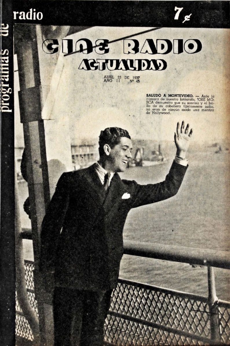 CINE RADIO ACTUALIDAD magazine side cover  Vol 2 No  45 23 April 1937