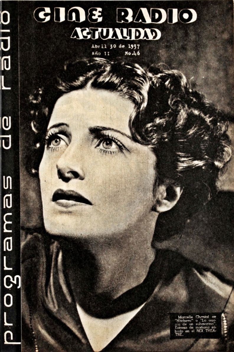 CINE RADIO ACTUALIDAD magazine side cover  Vol 2 No  46 30 April 1937