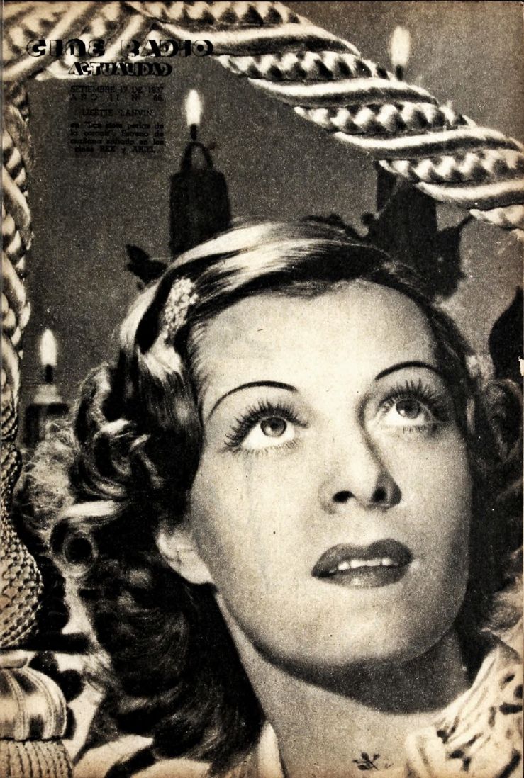 CINE RADIO ACTUALIDAD magazine side cover  Vol 2 No  66 17 September 1937