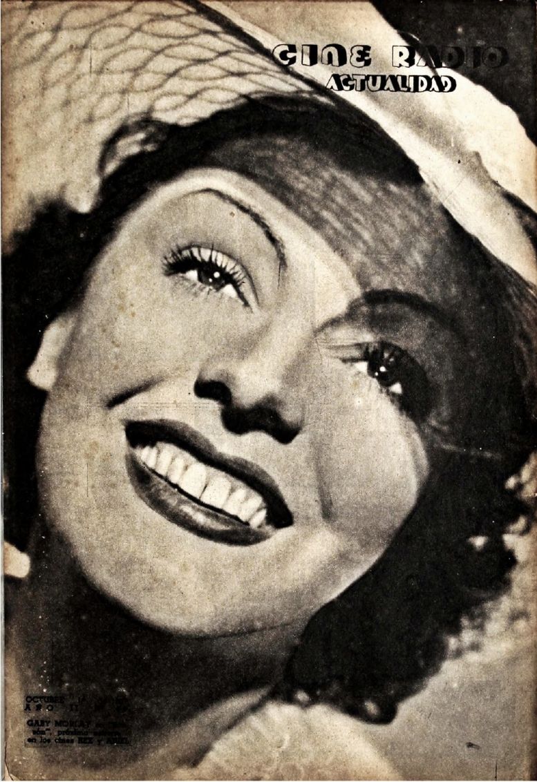 CINE RADIO ACTUALIDAD magazine side cover  Vol 2 No  68 1 October 1937