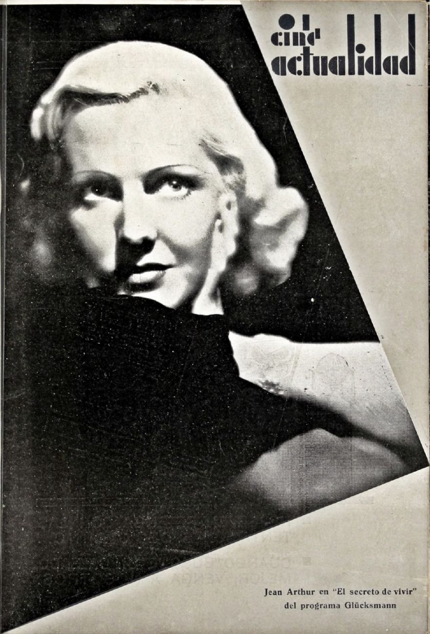 CINE RADIO ACTUALIDAD magazine side cover Issue 8 11 July 1936