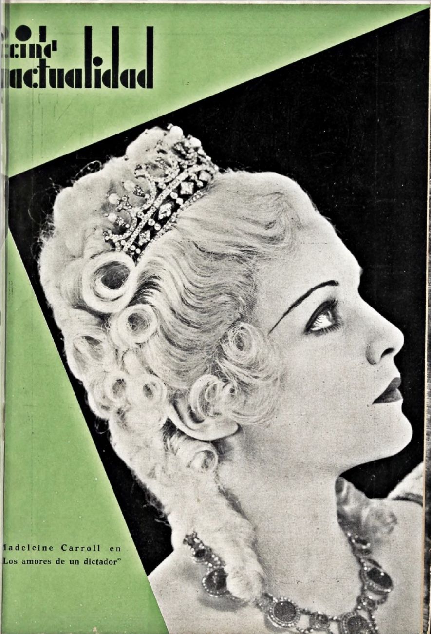 CINE RADIO ACTUALIDAD magazine side cover Issue 9 25 July 1936