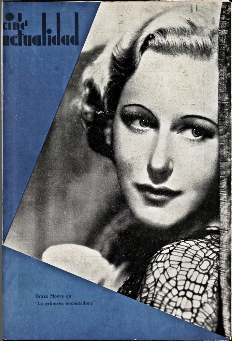 CINE RADIO ACTUALIDAD magazine side cover Issue 10 8 August 1936