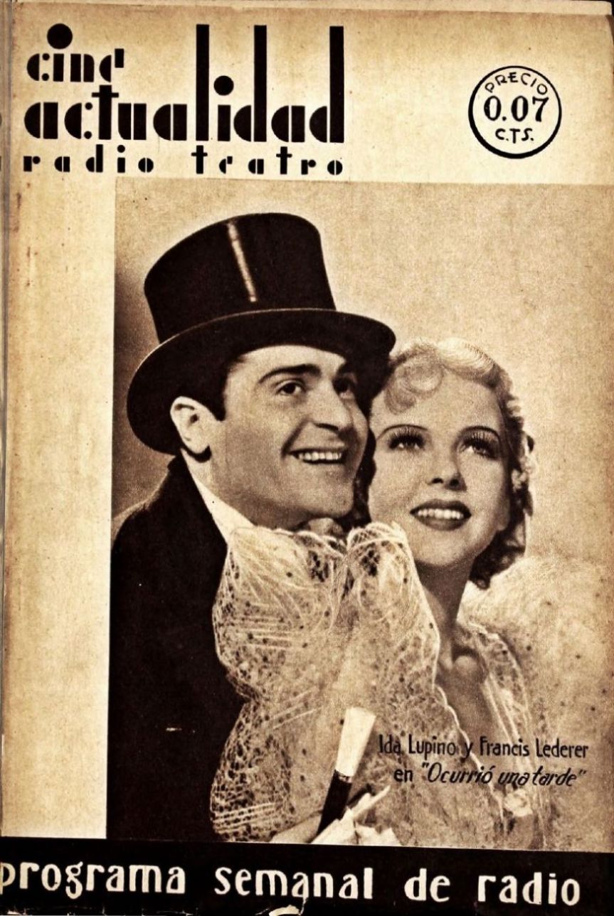 CINE RADIO ACTUALIDAD magazine side cover Issue 11 29 August 1936