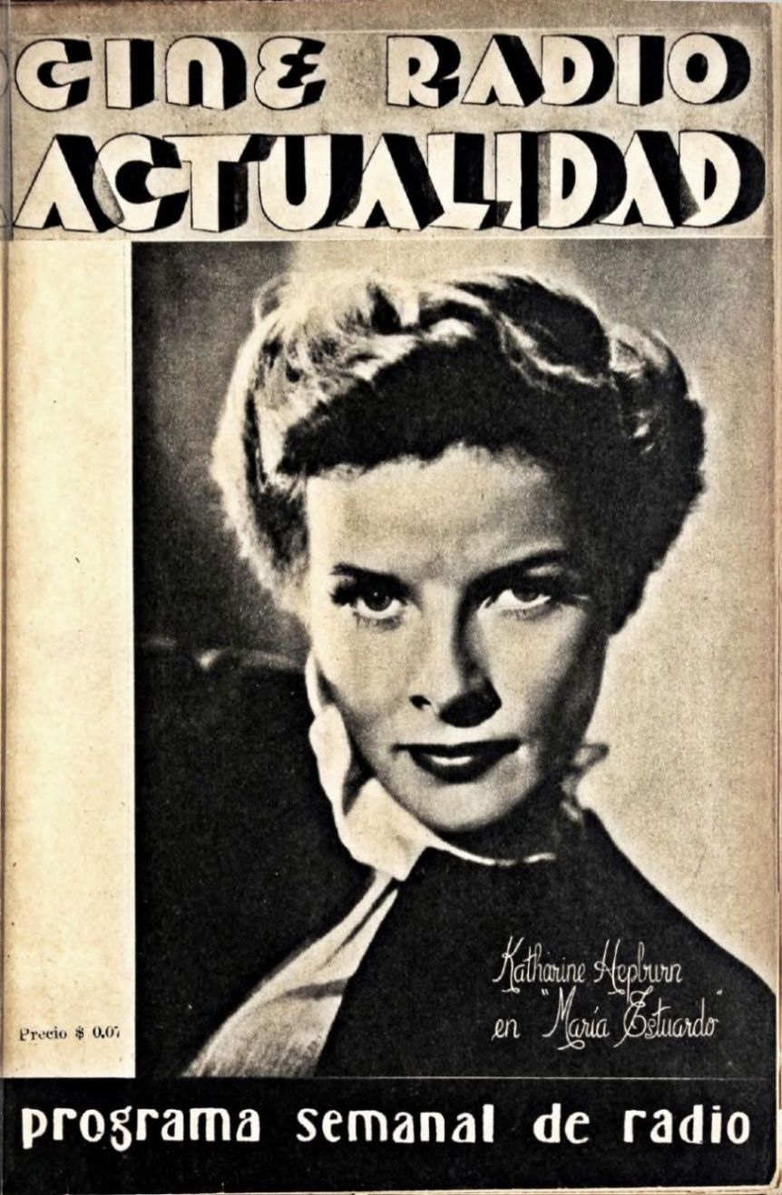 CINE RADIO ACTUALIDAD magazine side cover Issue 14 18 September 1936