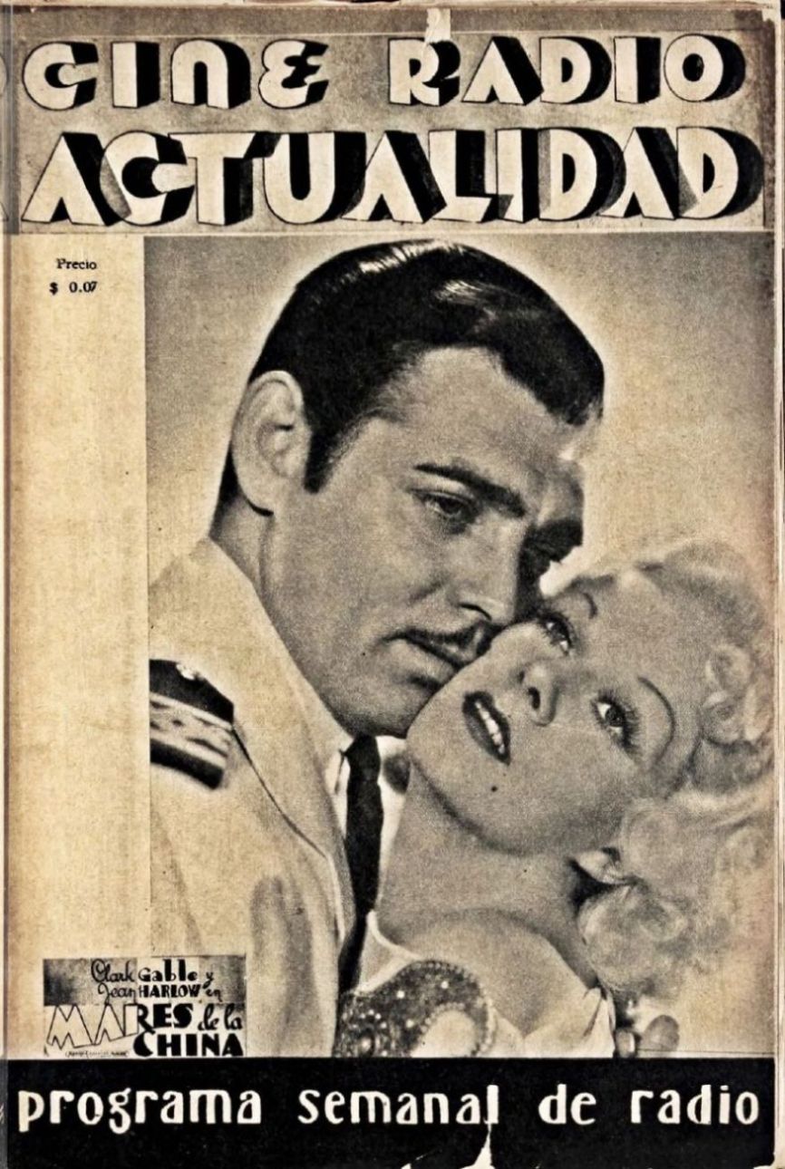 CINE RADIO ACTUALIDAD magazine side cover Issue 16 2 October 1936