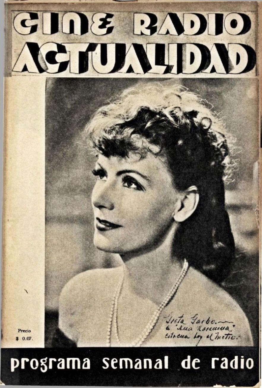 CINE RADIO ACTUALIDAD magazine side cover Issue 17 9 October 1936