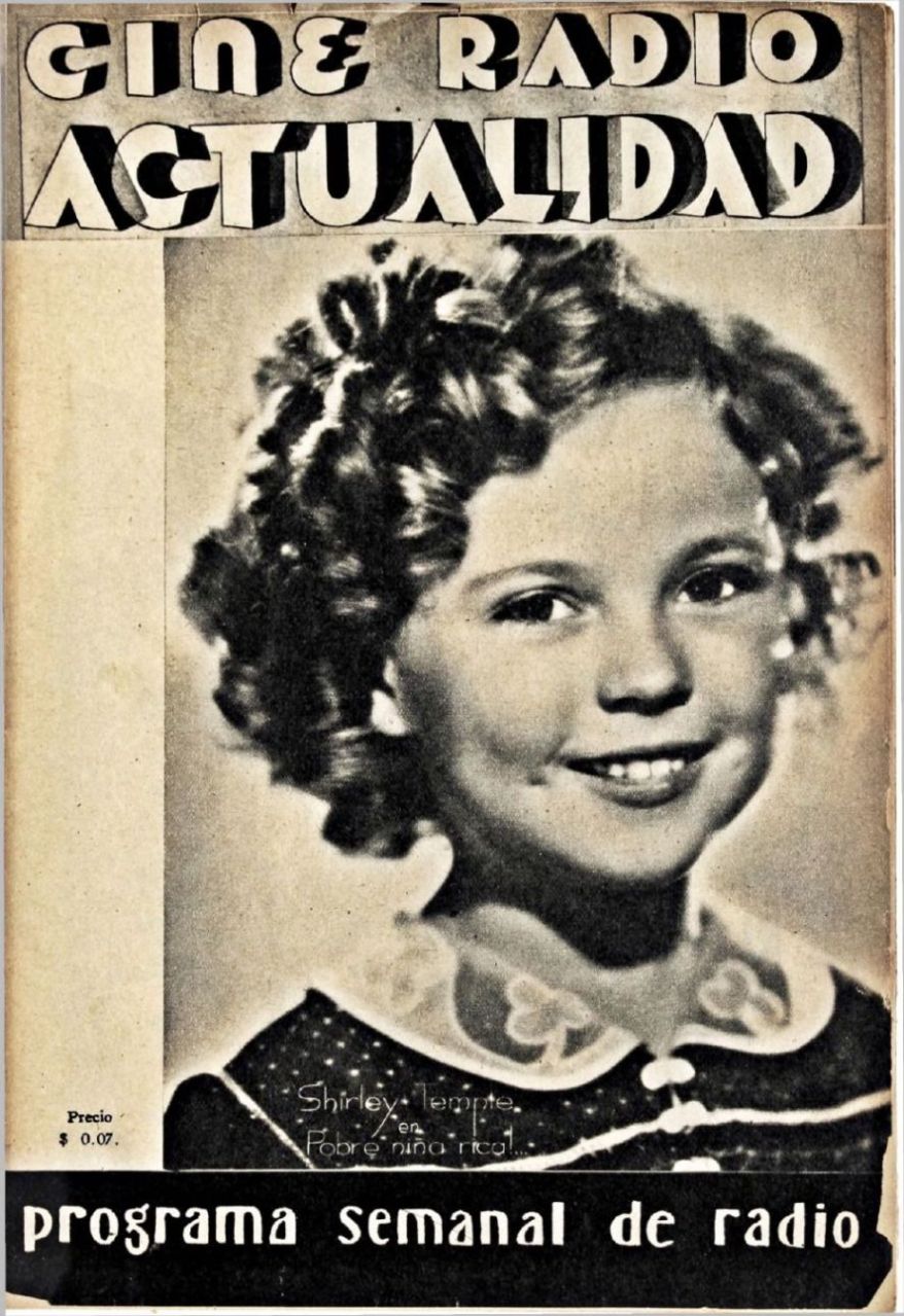 CINE RADIO ACTUALIDAD magazine side cover Issue 18 16 October 1936