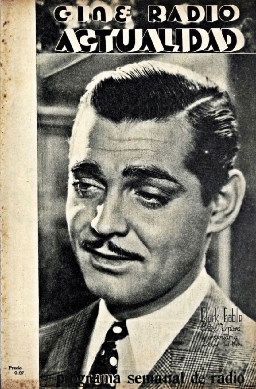 CINE RADIO ACTUALIDAD magazine side cover Issue 25 4 December 1936