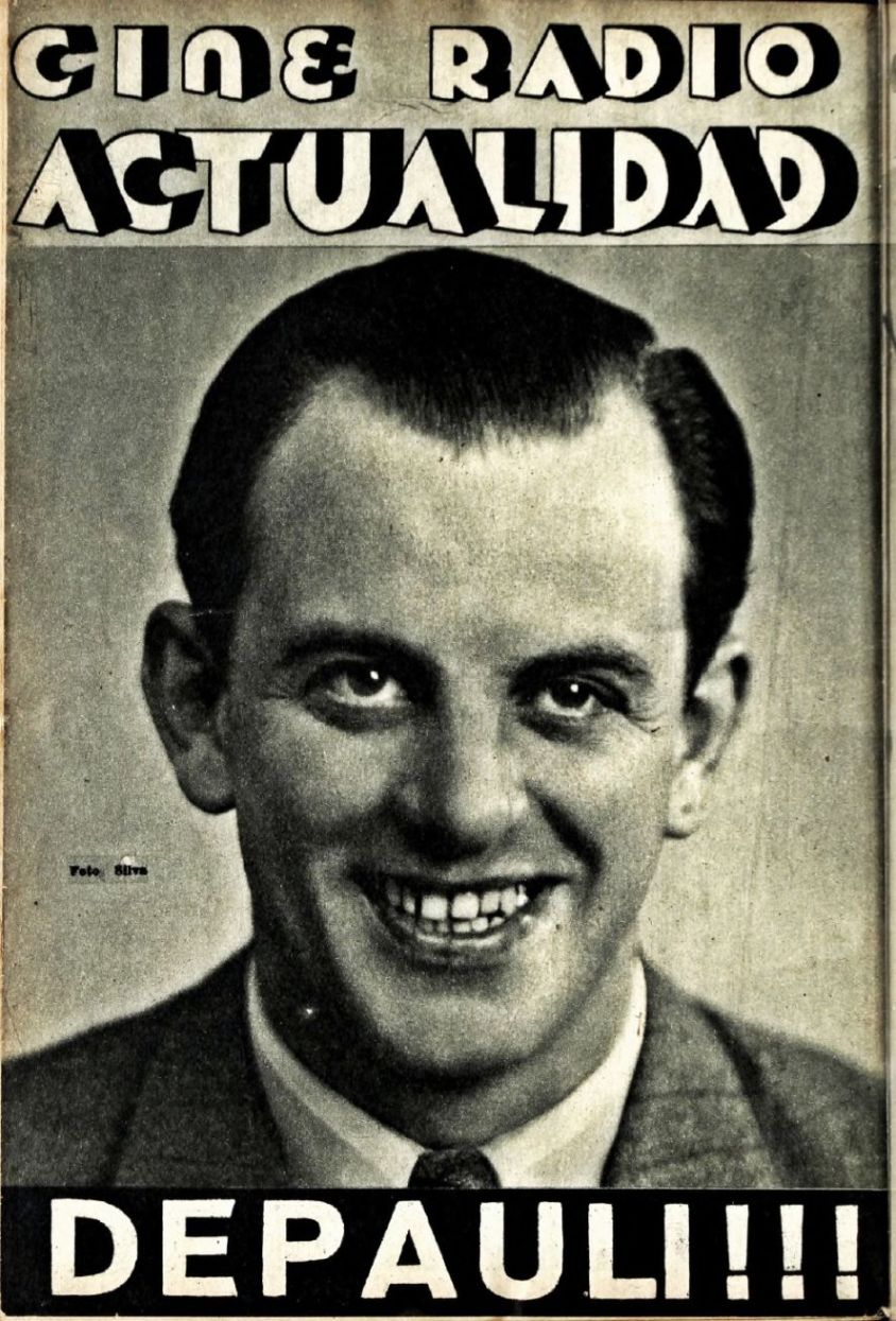 CINE RADIO ACTUALIDAD magazine side cover  Vol 2 No  29 1 January 1937