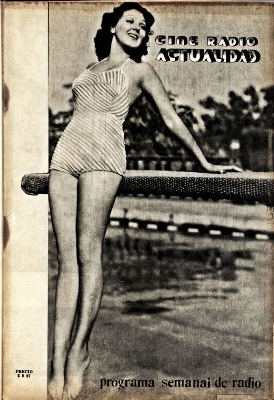 CINE RADIO ACTUALIDAD magazine side cover  Vol 2 No  30 8 January 1937