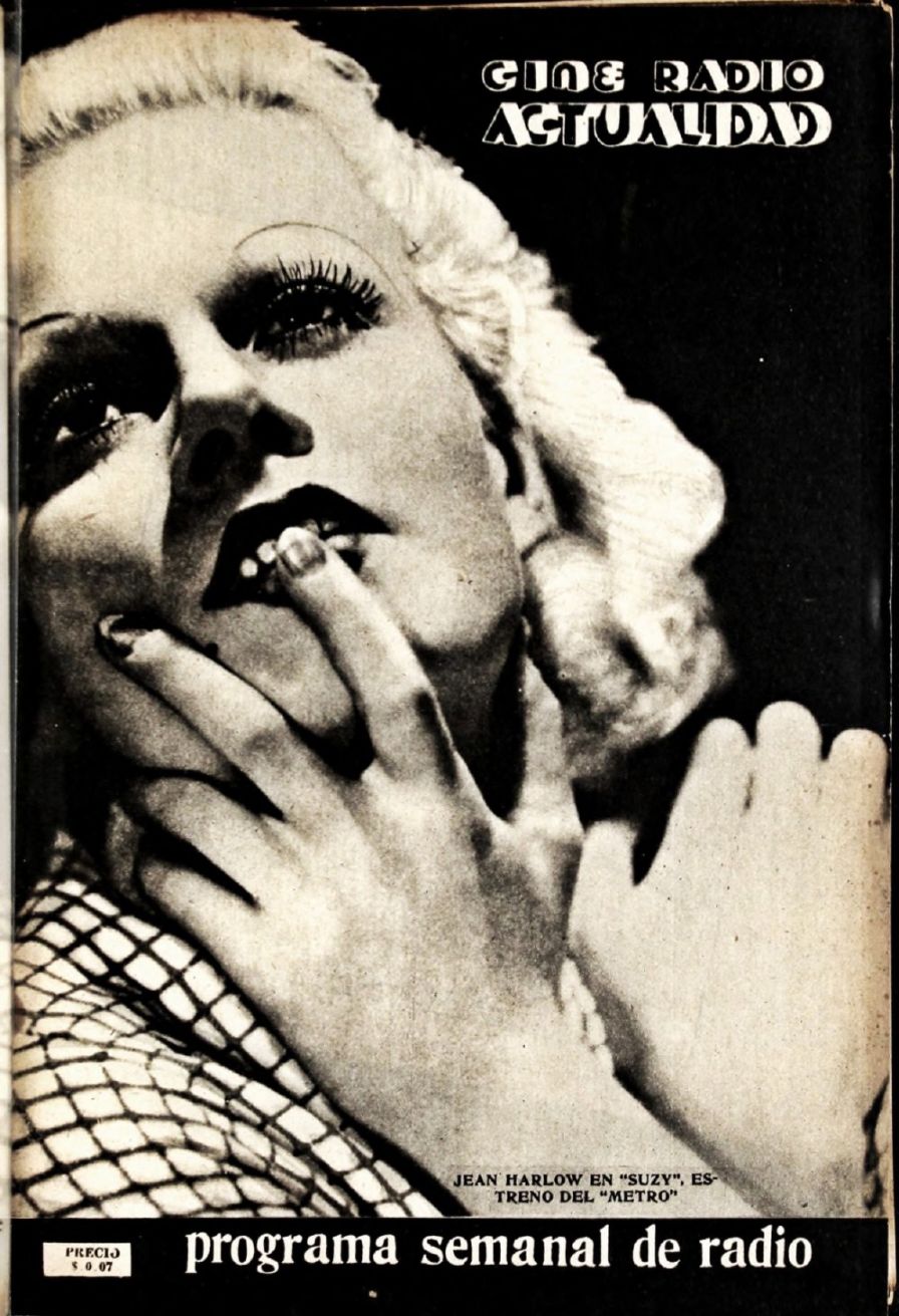 CINE RADIO ACTUALIDAD magazine side cover  Vol 2 No  32 22 January 1937