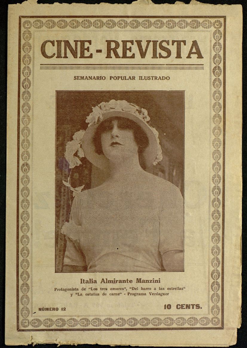 CINE-REVISTA magazine side cover Issue 12 2 December 1921