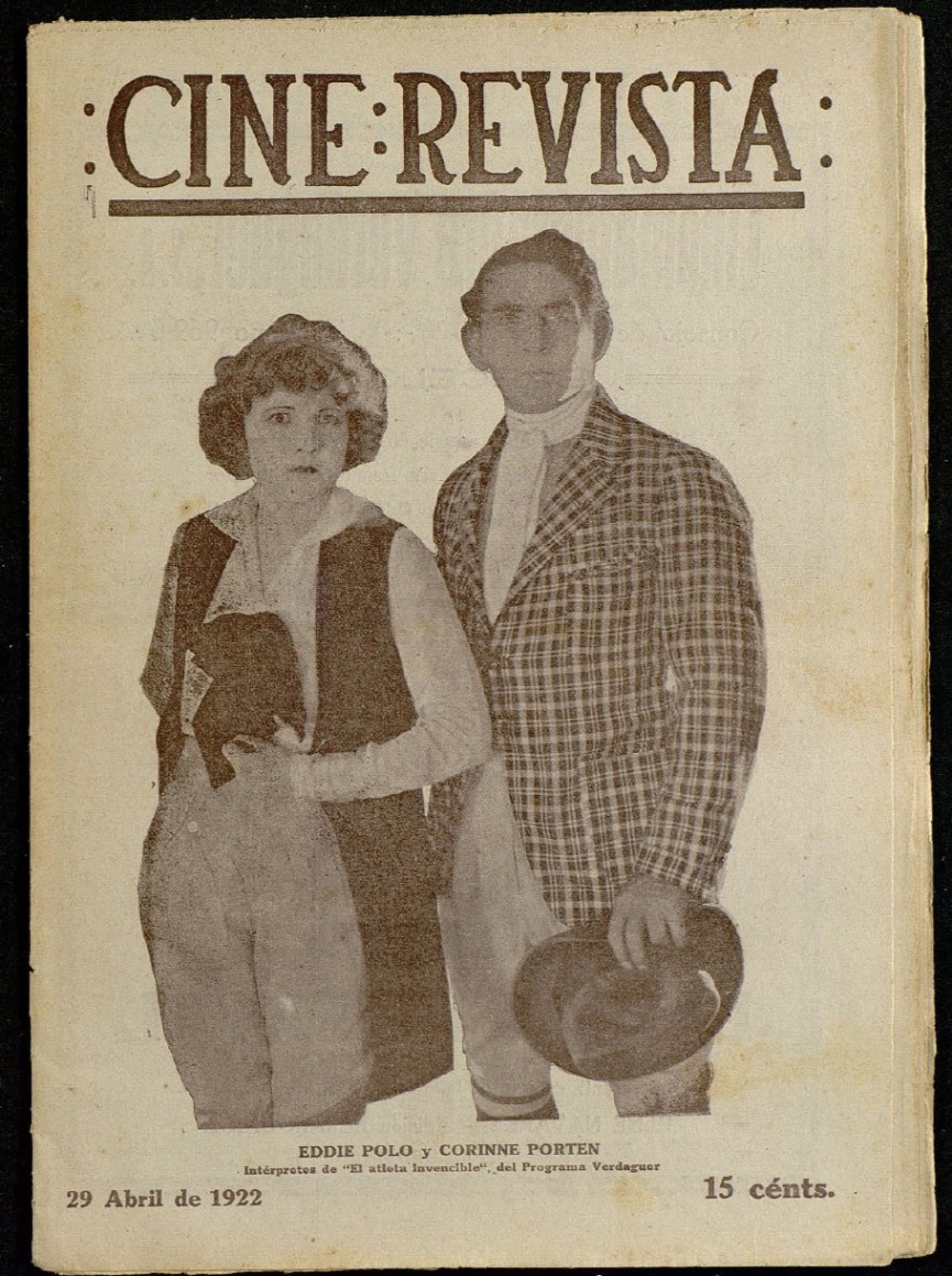 CINE-REVISTA magazine side cover Issue 32 29 April 1922