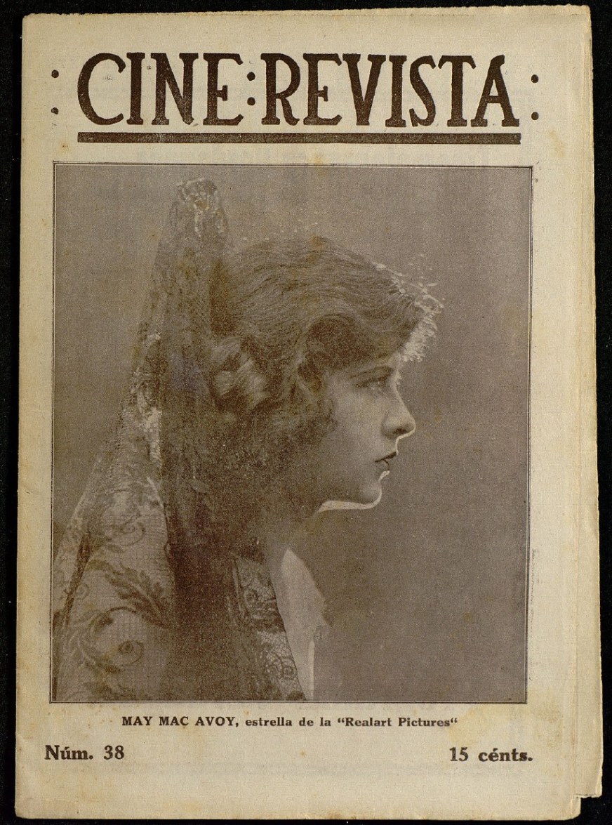 CINE-REVISTA magazine side cover Issue 38 10 June 1922