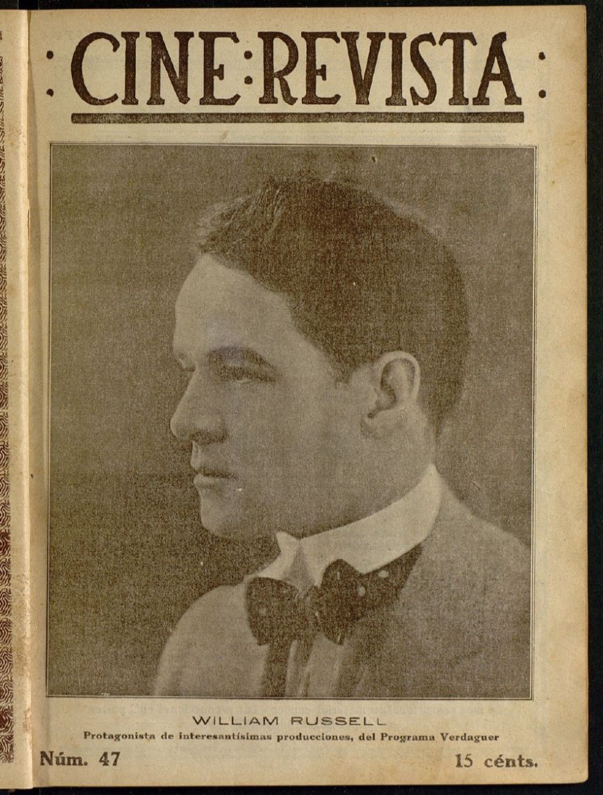 CINE-REVISTA magazine side cover Issue 47 12 August 1922