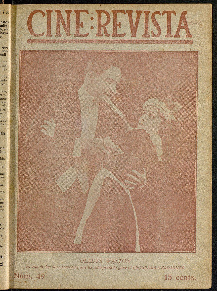 CINE-REVISTA magazine side cover Issue 49 9 September 1922