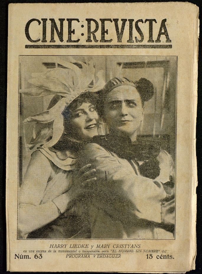 CINE-REVISTA magazine side cover Issue 63 16 December 1922