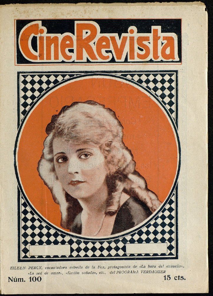 CINE-REVISTA magazine side cover Issue 100   1923