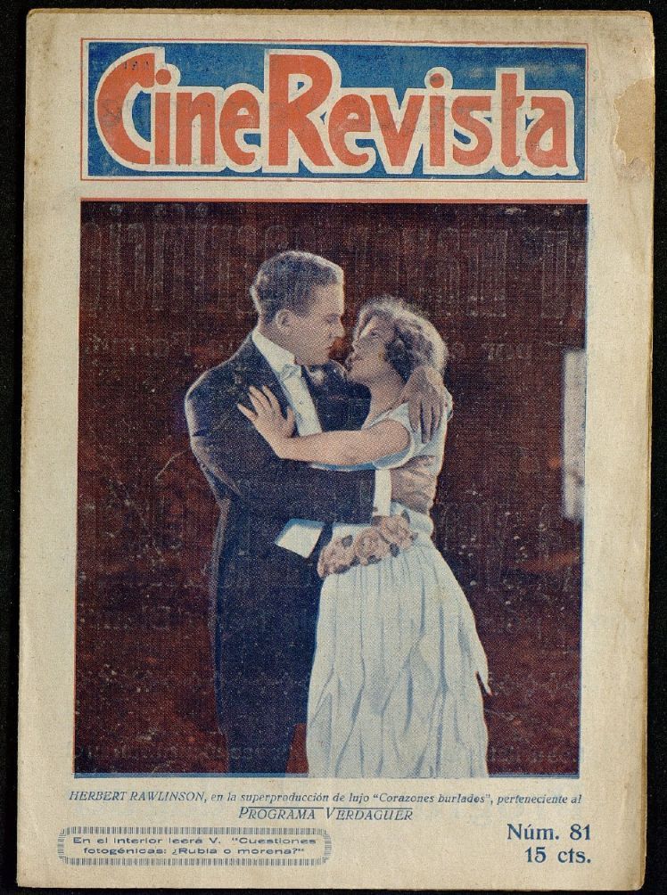 CINE-REVISTA magazine side cover Issue 81   1923