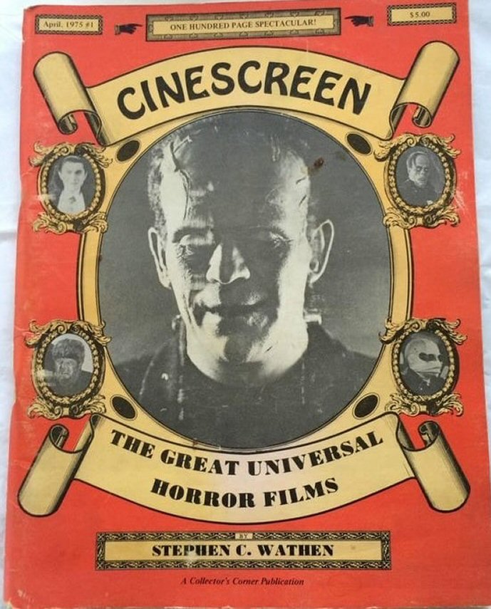 CINESCREEN magazine cover Issue 1  April 1975